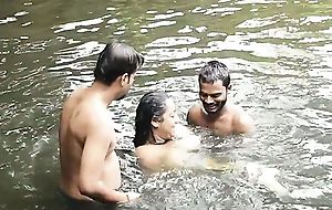DIRTY BIG Tits BHABI BATH IN POND Nigh  HANDSOME DEBORJI (OUTDOOR)