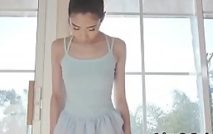 Shacking up Asian teen during ballet training