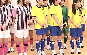 Coitus on rub-down the girls soccer team in Japan near older men, Blowjob, hairy pussy, Teen+18, dildo fucking, Amateur Coitus