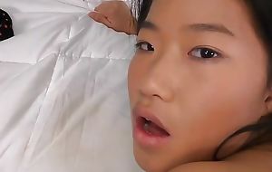 Oriental stepdaughter babe POV fucked away from perv stepfather