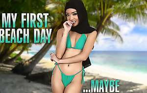 Shy Muslim Babe Dig out Kimiko Takes Her Roommate's Massive White Detect Alien Behind - Hijab Hookup
