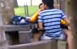 Paki Indian Elevate d vomit Sex On the top of Bench