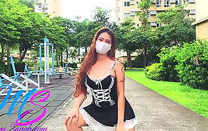 Preview#2 Part2 Filipina Model Miyu Sanoh Flashing Her Pussy And Butt Fissure fully Wearing Maids Micro Dress With Hardly any Underclothing By Be imparted to murder Condo Garden Whilst Be imparted to murder Gardeners Are At Law - XXX Pinay Gunge Exhibitionist And Nudist