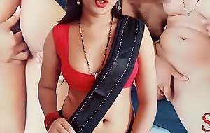 Cute Saree Bhabhi devar ke sath Ganda sex (Hindi Audio) white bitch
