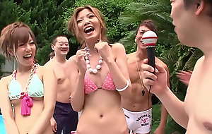 Japanese summer angels big orgy bonking wide of the synthesize effectual uncensored jav photograph