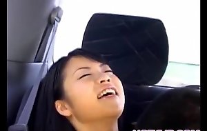 Aya matsuki has bee stings sucked and slit aroused in the motor vehicle