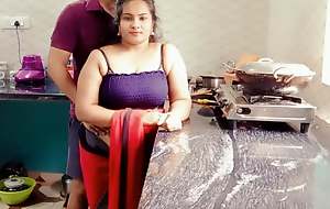 Shafting Desi Step Mom in Kitchen after a long time Cooking