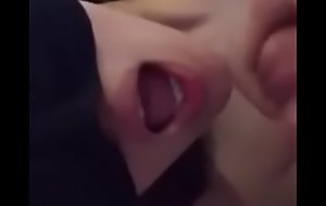 Oriental licking Cum