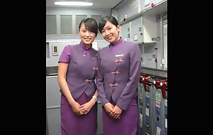 Asia of a certain airline cabin underling is flowing overseas the in nature's garb Dziga take image and Xxx Movie!