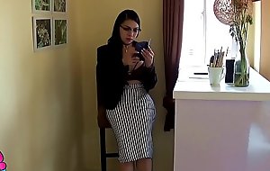 TS Filipina Office Masturbation with an increment of Cumshot