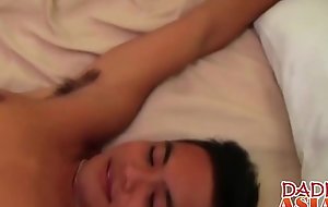 Charming Jap twink loves in anal sex with a horny Daddy