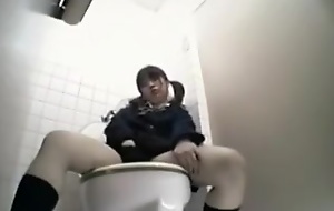 Solo Oriental Girl Hidden Cam Toilet Room Orgasm