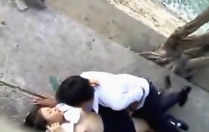 Voyeur tapes oriental students having missionary sex give public good turn the river