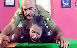 Army office-holder is forcing a lady to hard mating involving his cabinet