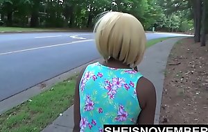 Risky Middle Of Street Oral-job hardcore video  Big Ass Ebony Booty Widely For Stranger Msnovember