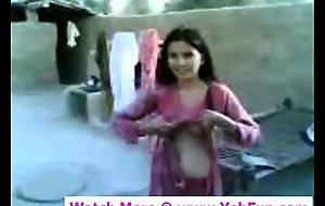 young indian girl showing boobs and twat