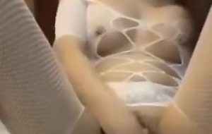 Big Tits Chinese OL In Fishnet Bodystocking Creampie Part1/2