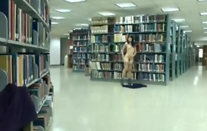 Oriental hotty getting undress on cam in the air public library pt. two