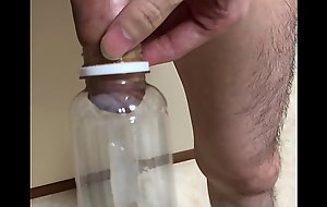 japanese  cumshot in bottle