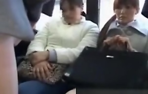 Publicsex asian fingered on the bus