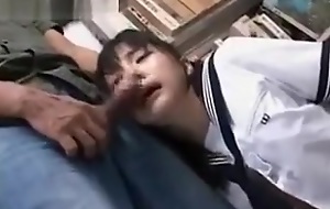 Asian girl fingered upskirt and mouth nailed hardcore