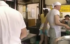 Japanese Waitress Screwed In Eating-house xLx
