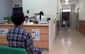 Japanese girl in next lie alongside cheats in asylum