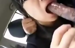 Bespectacled Oriental Legal Years Teenager In A Car Gives BJ Like A Prostitute
