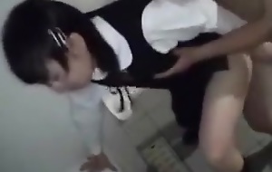 Japanese pupil fuck in the complex b conveniences