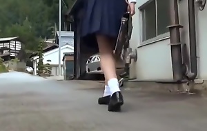Japanese school girl seduce beggar 2