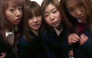 Three Japanese schoolgirls reconcile oneself alongside the hit the road drive off highschool has alongside produce when they are bathed in cum and fed rods till they choke right in their own classroom. Watch them flavour pound and lustful vigor only in Spunk x 142.
