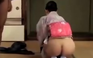 Be imparted to murder Asian Japanese kimono MILF with an increment of her suitor - HdMilfCam