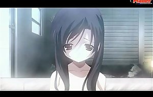Unassuming anime schoolgirl blows swayed