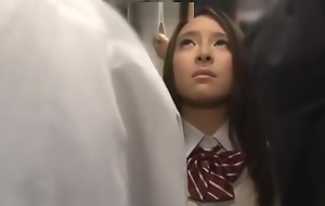 Groping School girl in a overcrowded acquaint 2